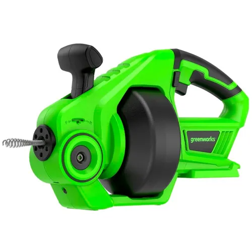 Трос сантехнический (крот) аккумуляторный Greenworks 24V G24DA 3707307, без АКБ и ЗУ